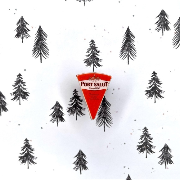 Port Salut Cheese Pin | Handmade | Mini Brands | NWOT | Quirky | Fun - Picture 6 of 16